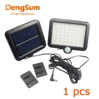 DENGSUM เซ็นเซอร์ตรวจจับการเคลื่อนไหว PIR กันน้ำไฟแสงอาทิตย์56 LED,โคมไฟติดผนังกลางแจ้งสวนสวนปลอดภัยฉุกเฉิน Solargarden