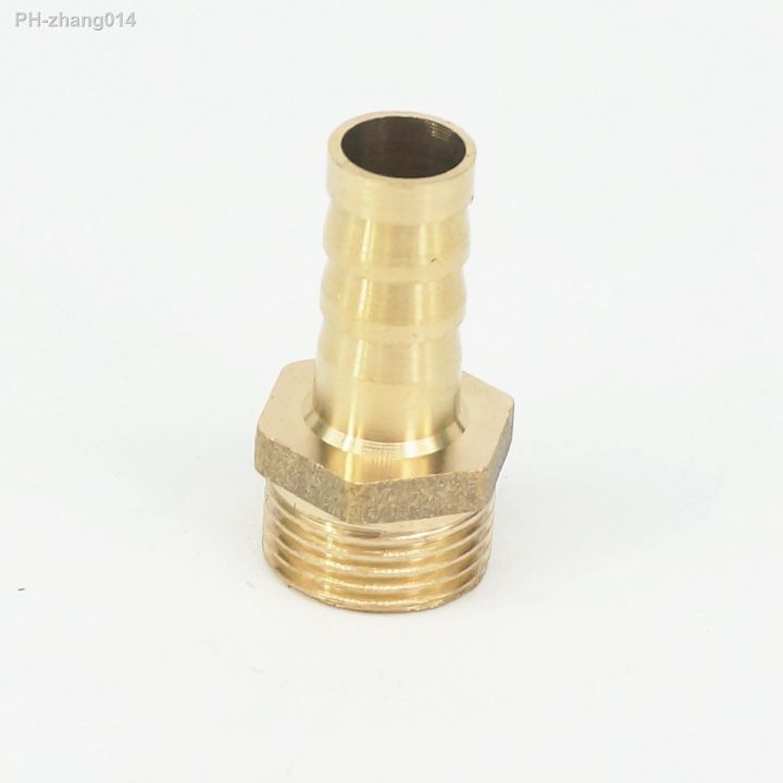 lot-2-hose-barb-i-d-10mm-x-3-8-quot-bsp-male-thread-brass-coupler-splicer-connector-fitting-for-fuel-gas-water