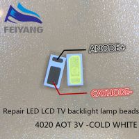 【☸2023 New☸】 QFERF SHOP Aot แบ็กไลท์ Led 0.5W 3V 4020 48lm แสงพื้นหลังจอ Lcd สีขาวเย็น100ชิ้นสำหรับใช้ในทีวีโทรทัศน์4020c-w3c4เอเวอร์ไลท์