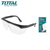 TOTAL แว่นตากันสะเก็ด ใส แบบปรับขาแว่นได้ (ป้องกันด้านข้าง) รุ่น TSP342 ( Safety goggles ) แว่นตากันฝุ่น แว่นกันสะเก็ด