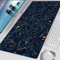 Big Topographic Map Art Mousepad 80X30 Desk Protector Pad on The Table Computer Mat Wave Map XXL Extended Deskmat Office Carpet