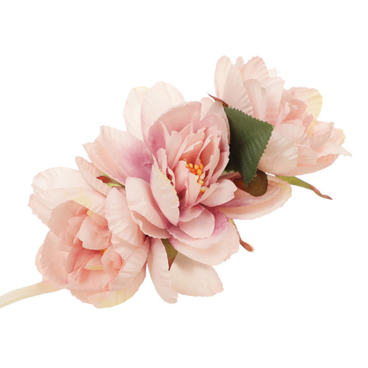 sanwood-ไม้พาย-กำไลข้อมือดอกไม้ประณีตปรับผ้าสวยงามกำไลข้อมือดอกไม้มือสำหรับช่อดอกไม้งานแต่งงานจำลอง