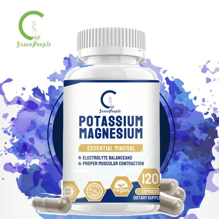 GPGP GreenPeople Potassium Magnesium Supplement Potassium 75mg