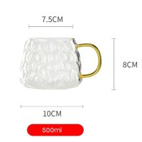 1800ml Glass Water Jug Transparent Home Carafe Hot Cold Water Pitcher Heat Resistant Coffee Teapot with Lid and Handle