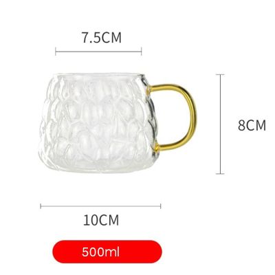 1800ml Glass Water Jug Transparent Home Carafe Hot Cold Water Pitcher Heat Resistant Coffee Teapot with Lid and Handle