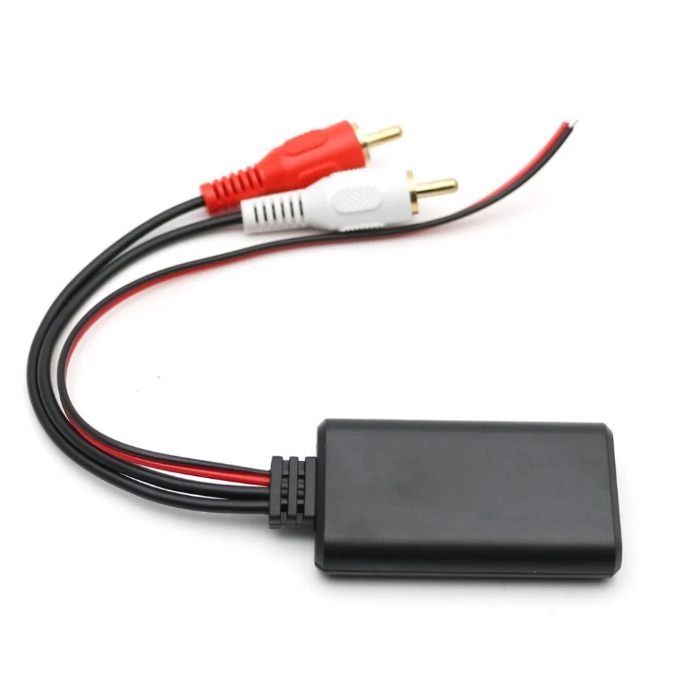 Universal Bluetooth AUX Receiver Module 2 RCA Cable Adapter Car