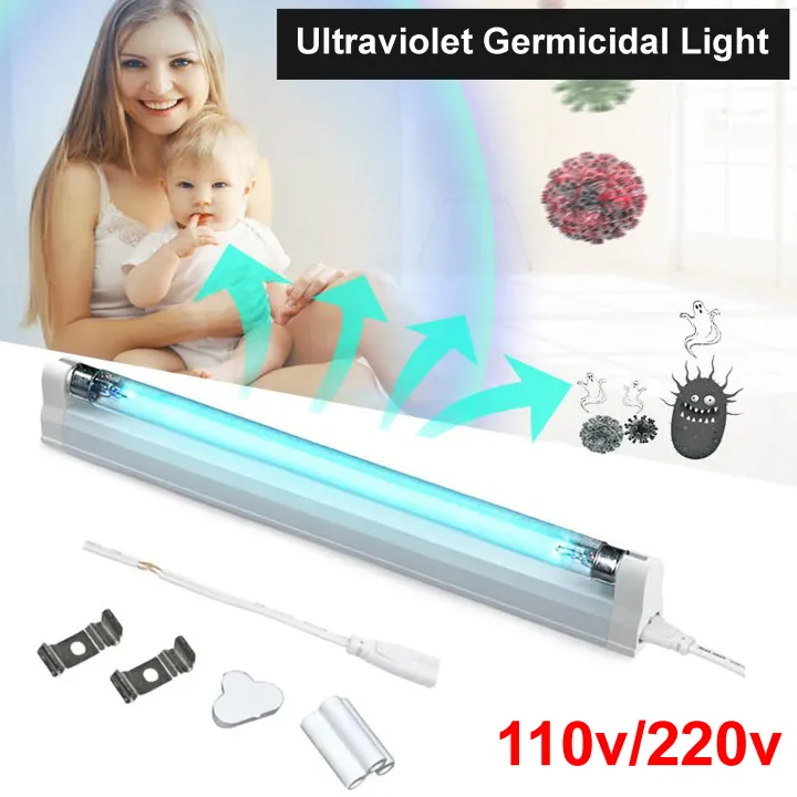 110v/220v 8W Ultraviolet Germicidal Light T5 Tube with Fixture UVC