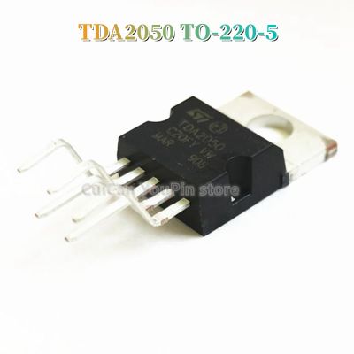 10ชิ้น TDA2050เพื่อ-220-5 TDA2050A TDA 2050A เพื่อ-220 IC เครื่องขยายเสียงใหม่ต้นฉบับ