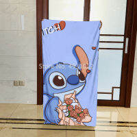 Surf Lilio &amp; Stitch Angie Baby Bath Towel Kids Absorbent Anime Swimming Beach Handkerchief Face Custom Meaty Washcloth