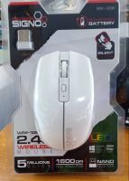 SIGNO Wireless Optical Mouse รุ่น WM-120   800-1600 dpi (เป็นเม้าส์ 2 ระบบ ใช้ได้ทั้ง สาย และ แบบไร้สาย)