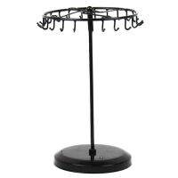 Dangly Earrings Jewelry Display Rack Iron Art Plating Metal Holder Earing Necklace Stoage Rack Round Base Table Detachable