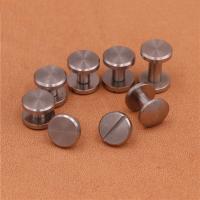 1PCS Diameter 10mm Flat Style Rivet Wallet Bag Belt Screw DIY Handmade Garment Leather Craft Key Hardware Part Fastener