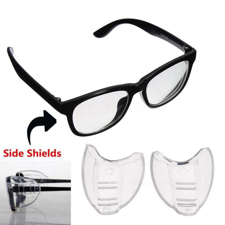 1 PAIR Clear Universal Side Shields Work Safety Eyewear Attachment Eye ...