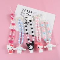 Kuromi Cinnamoroll สายโทรศัพท์สายชาร์จมือถือเชือกป้องกันการสูญหายจากสายคล้องมือถือกลุ่มโทรศัพท์โรแมนติก JBS73