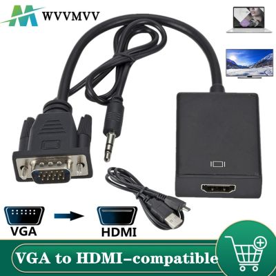Chaunceybi 1080P to HDMI-compatible Converter Cable With Audio Output for laptop Projector