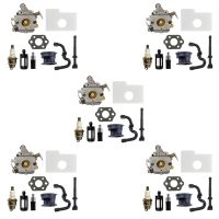 5X Carburetor Kit for C1Q-S57 Fit 017 018 MS170 MS180 Engine Parts 11301200603 Filter Fuel Spark Plug