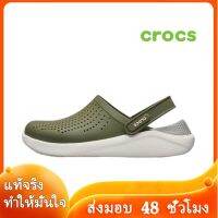 〖2022คุณภาพสูงและราคาถูก〗CROCS LITERIDE CLOG รองงเท้าแตะ รองเท้าแฟชั่นญ รองเท้าแตะ รองเท้าแตะชาย รองเท้าแตะหญิง รองเท้าผู้หญิง รองเท้าผู้ชาย รองเท้าใส่ในบ้าน T025-05 แบบเดียวกับในห้าง