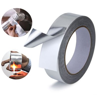 20M Aluminum Foil Tape For Sealing and Patching Hot and Cold HVAC Ducts Pipes Insulation Home and Commercial Heat Reflective