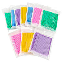 1000pcs Disposable Micro Brush Cotton Swab Lint Tattoo Cleaning Tool Eyelash Extension Make Up Individual Applicator