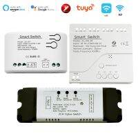 2023 latest Zigbee 3.0 Gateway 1/2/4CH RF Smart Switch 12V 24V 220V AC DC WIFI Tuya รีโมทคอนโทรล 433 สวิตช์ไฟ 10A รีเลย์ล็อคตัวเอง