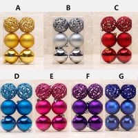 6Pcs/Lot Colorful Hollow Christmas Tree Ball Hanging Baubles Decoration For Xmas Party New Year Ornament Home Decor