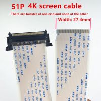 、‘】【’ 51Pin 4K HDTV LCD LED Rion Cable AWM 20706 20861 105C 60V VW-1 One End With Socket And The Other Without Socket 27.4MM