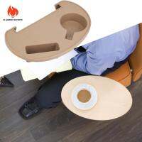 Flameer ผู้เอนกายด้านข้างถาดหมุนเครื่องดื่มยึดถ้วยโต๊ะสำหรับปิกนิกเก้าอี้นั่งเล่นกลางแจ้ง