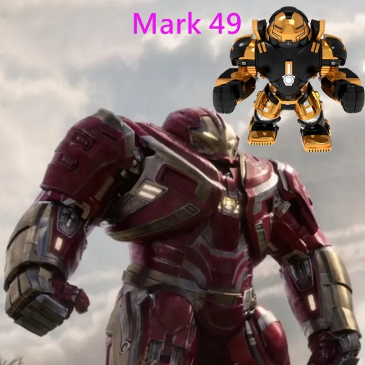 mark-49-hulkbuster-2-0-veronica-obadiah-stane-spiderman-minilock-บล็อกตัวต่อซูเปอร์ฮีโร่-marvel-ของเล่น-diy-เพื่อการศึกษาสำหรับเด็ก