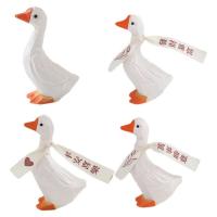 Mini Duck Figurines Portable Small Funny Little Ducks Multifunctional Miniature Outdoor Statues Reusable Little Duck Art Sculpture Ornament for Outdoor expert