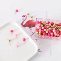 ✉☁ஐ TUTU 120pcs Push Pins Office Decorative Gift Stationery Colored Thumb Tack Message Cork Board Pushpin Thumbtack H0460