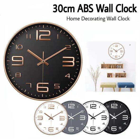 Japan Quartz Movement 30cm Modern Silent Jam Dinding Wall Clock Digital
