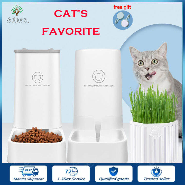 Pet Automatic Food Water Dispenser Dog Cat Food Feeder Water Fountain 3