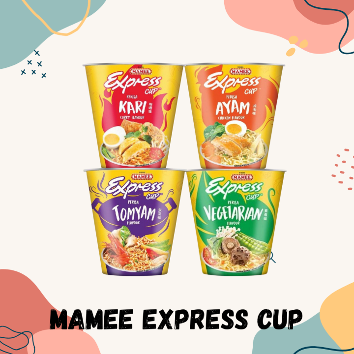 Mamee Express Cup Ayam/ Vegetarian/ Kari/ Tomyam | Lazada