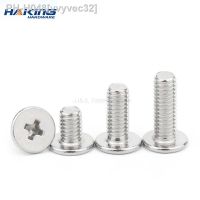 10/25 PCs cm m1.4 m1.6 M2.5 m3 M4 M5 M6 A2 304 cross stainless steel Phillips ultra-thin ultra-low flat round head bolt