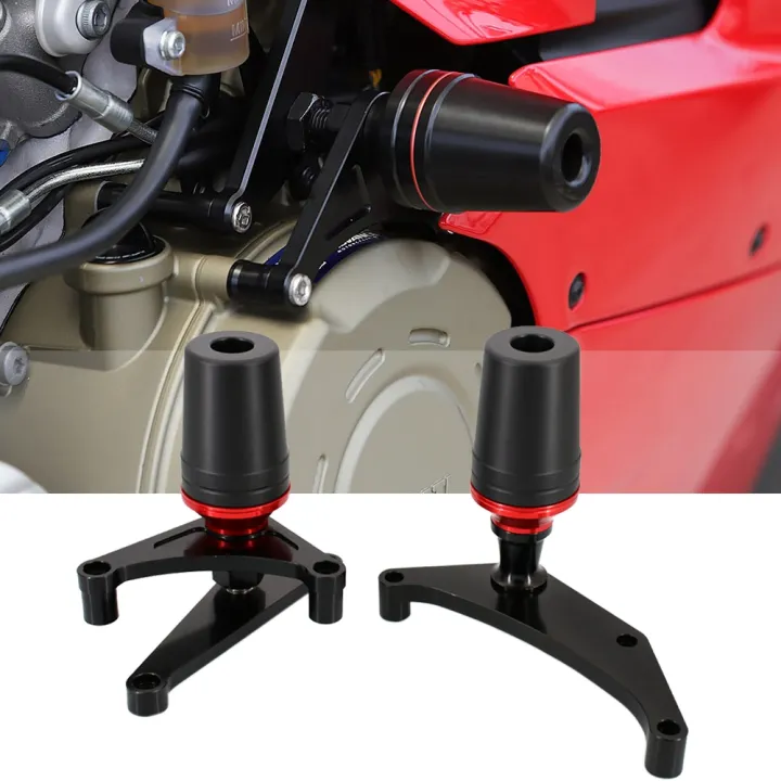 Motorcycle Frame Sliders Guard Kit Falling Protection For Ducati Panigale V4 / V4S / SP 2018