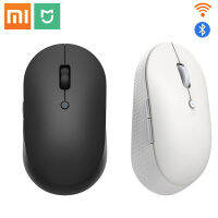 Xiaomi Mijia Wireless Dual-Mode Mouse Silent Ergonomic Bluetooth USB ปุ่มด้านข้างแบบพกพามินิเมาส์ไร้สายสำหรับแล็ปท็อป