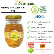 [Hot Sale] Mật ong nguyên chất cao cấp Hoa Xuyến Chi Phúc Khang 140g - ISO 22000-2018 , Không nhiễm kháng sinh , kim loại nặng , An toàn cho người gìa và trẻ nhỏ thumbnail