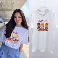 เสื้อยืดคอกลมลายเจ้าหญิง?(CaliforniaPrincess)?สไตล์คุณปราง?สกรีนคมชัดผ้านุ่มเนื้อดีมากๆ??