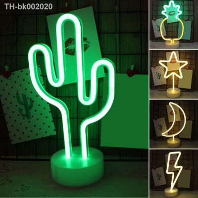 ☼❡﹍ Eye-catching 1 Set Great Moon Star Cactus LED Night Light Decor Multiple Styles Night Light Romantic for Household