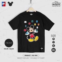 [ส่งฟรี] เสื้อยืด Mickey Mouse มิกกี้เมาส์ รุ่น MK-050 ลิขสิทธิ์แท้ วอลต์ ดิสนีย์ สีดำ เสื้อ Disney แท้ [M,L,XL,2XL]