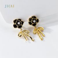 JICAI Camellia Flower 925 Ry หูจริงได้รับการรับรอง925หูสีเงินใหม่สำหรับผู้หญิง2023ได้รับความนิยม