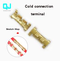 New 50pcs / 100pcs 453 / 453c small tooth fascia terminal U-shaped terminal lug cold connector cold terminal 2.5-4mm2