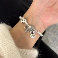 New Arrival Romantic Love Heart &amp; Rabbit Animal 925 Sterling Silver Female Charm Bracelet Jewelry For Women Birthday Gifts