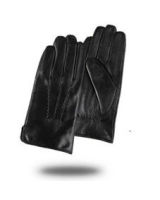 NH Winter Genuine Leather Gloves for Men Gray Fashion Warm Soft Driving Gloves High Quality Real Goatskin Mittens