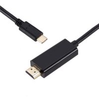 RTBKG Extender Type-C เพื่อสาย HDMI HD สายเคเบิลหน้าจอเดียวกัน USB C เพื่อสาย HDMI ความละเอียด4K 30Hz Mini Size 1.8M USB3.1ไปยังสายเคเบิลเชื่อมต่อ HDMI สำหรับมอนิเตอร์/โปรเจคเตอร์/ทีวี