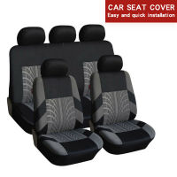 49PCS Track Detail Style Car Seat Covers Set Polyester Fabric Universal Fits Most Cars Covers Car Seat Protector