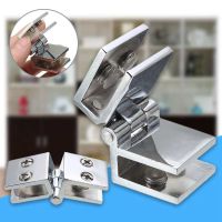 Glass Door Hinge 0/90/180 Degree Wine Cabinet Display Cabinet Door Hinge Glass Clip Fixing Clip Hinge for 5 8mm Glass Thickness