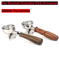 58มม. เครื่องชงกาแฟสแตนเลสกรอง Handle Holder Portafilter Rocket Expobar E61 Universal Double Mouth Coffee Appliances