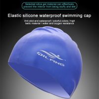 【CW】 Colorful Cap Elastic Ears Hair Pool Hat Ultrathin Bathing Caps Dropship Wholesale