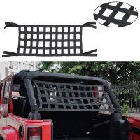 Black Webbing Cargo Network Back Window Extra Storage Roof Net Hammock Bed Rest Top Cover For Jeep Wrangler JK TJ NEW